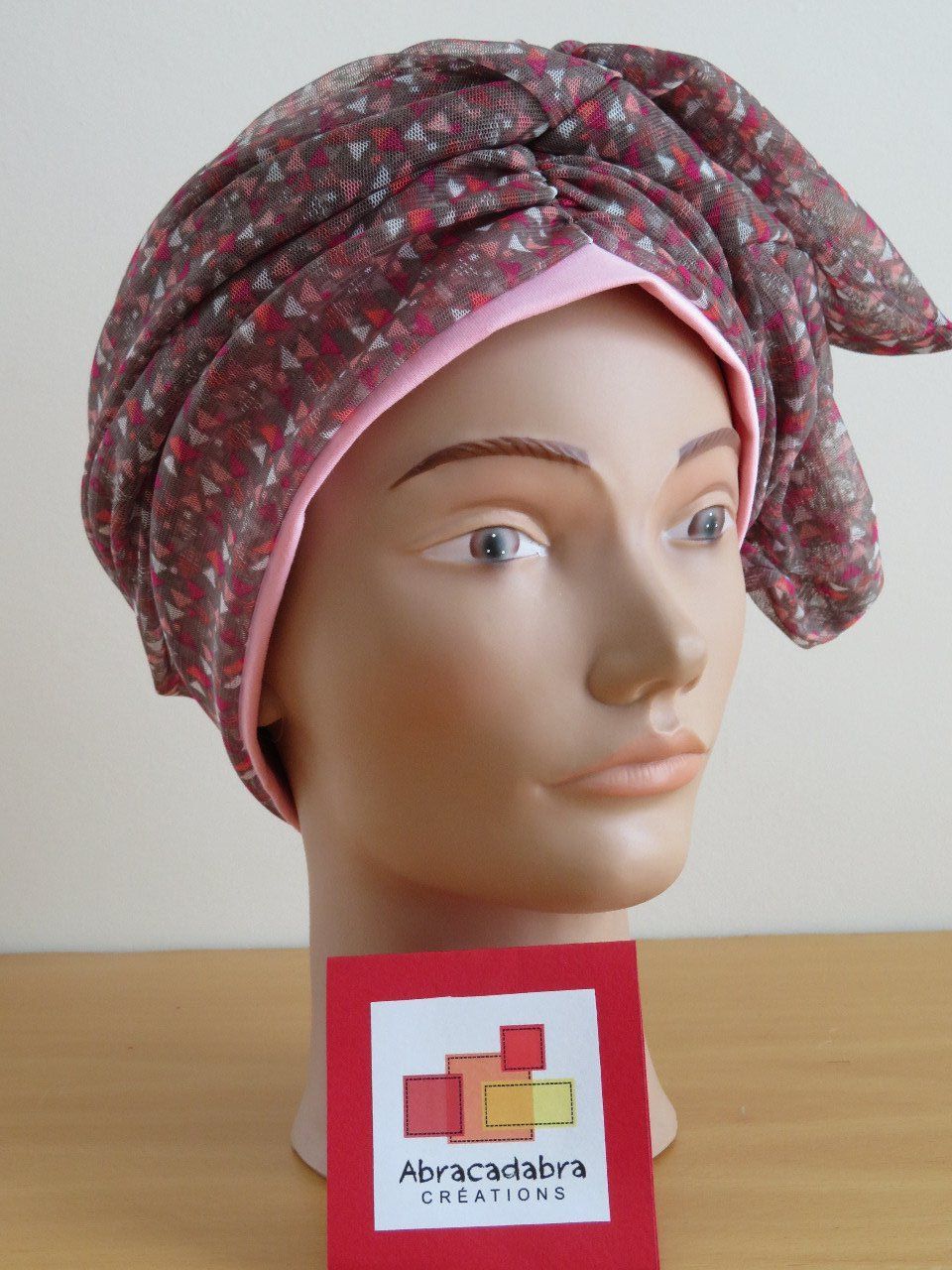 Bonnet Réversible Cache-Cou 4 En 1 Coton Bio - Écharpe Chimio Multifonction Hiver