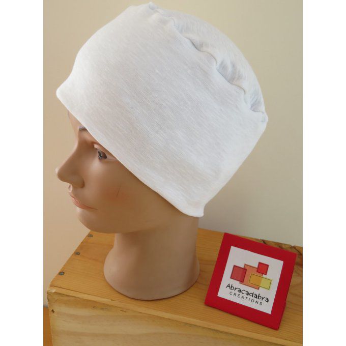 Bonnet yoga blanc basic