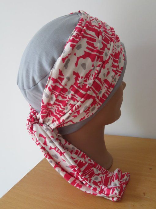 Bonnet chimio foulard intégré fabriqué en Vendée BRADERIE