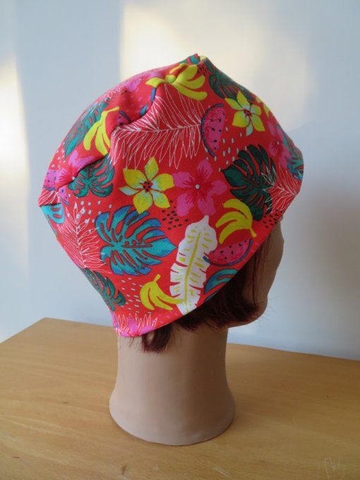 Bonnet chimio basic "Tropique" fabriqué en Vendée  