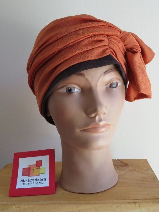 Bonnet chimio foulard intégré fabriqué en Vendée BRADERIE